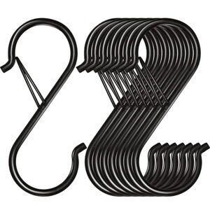 Black S-Shaped Hooks